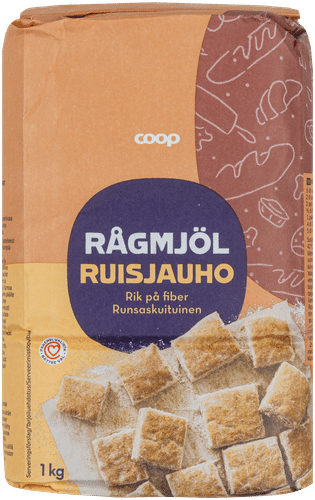 Coop ruisjauho 1 kg｜Coop 黑麦粉 1 kg