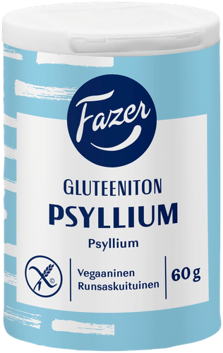 Fazer Gluteeniton Psyllium 60 g｜Fazer 无麸质车前子壳 60g