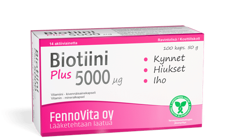 Fennovita 50克膳食补充剂生物素加强型