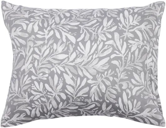Pentik Hetki 枕套 50x60 厘米 叶子 灰色｜Pentik Hetki tyynyliina 50x60 cm lehti harmaa