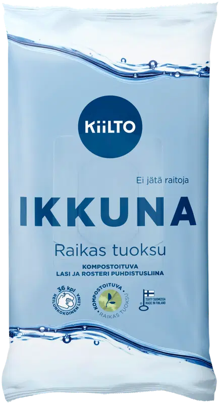 Kiilto 窗户清洁布 36 kpl｜Kiilto Ikkunanpuhdistusliina 36 kpl