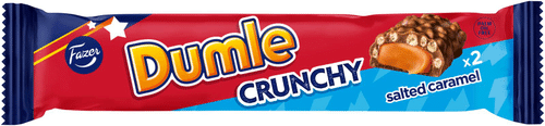 Fazer Dumle脆咸焦糖巧克力棒 55g｜Fazer Dumle Crunchy Salted Caramel suklaapatukka 55g