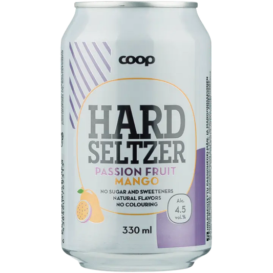 Coop Passion fruit-Mango 4,5% 330ml hard seltzer｜Coop 百香果-芒果 4.5% 330ml 硬苏打水