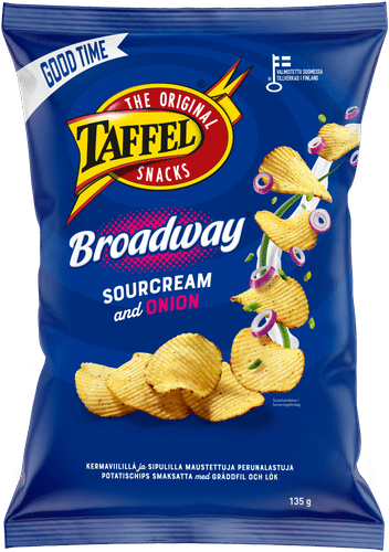 Taffel Broadway酸奶油洋葱味薯片 135g
