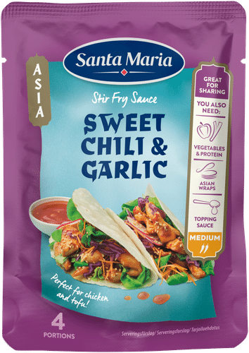 Santa Maria 100克炒酱甜辣蒜香，炒锅酱甜辣蒜｜Santa Maria 100g Stir Fry Sauce Sweet Chili Garlic, wokkikastike sweet chili valkosipuli