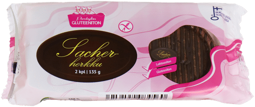 Porokylän Sacherherkku 2 pcs / 135 g pieni Sacherleivos gluteeniton｜Porokylän 萨赫小点心 2个/135g 小萨赫蛋糕 无麸质