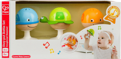 Hape 抓握动物摇铃 3 kpl