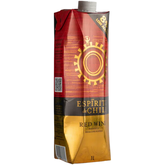 Espiritu de Chile punaviini 8% 1L tetra｜Espiritu de Chile 红饮料 8% 1L 四份