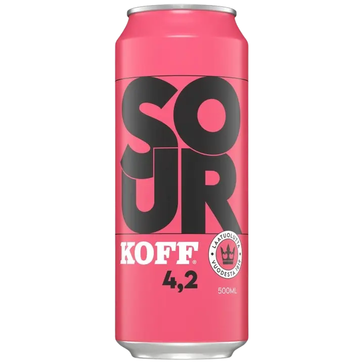 Koff Sour olut 4,2 til-% tölkki 0,5 L｜Koff 4.2vol% 罐装酸饮料 0,5 L
