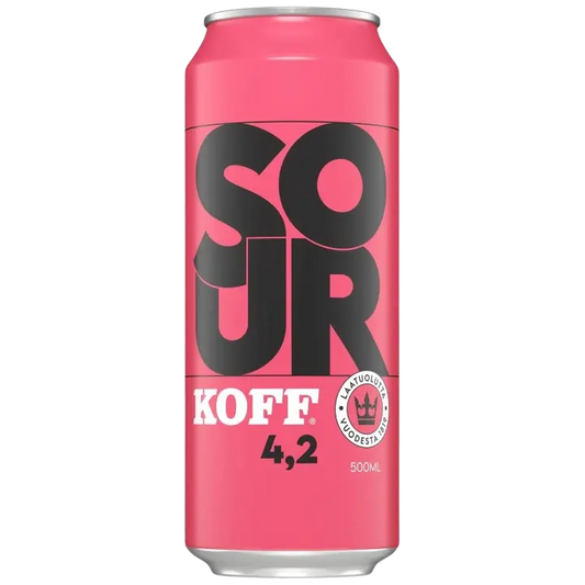 Koff Sour olut 4,2 til-% tölkki 0,5 L｜Koff 4.2vol% 罐装酸饮料 0,5 L