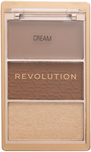 Revolution the bronze icon monikäyttösävypaletti 3 sävyä golden medium tan