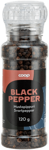 Coop 黑胡椒研磨器 120克 黑胡椒｜Coop Mustapippuri mylly 120 g Black Pepper