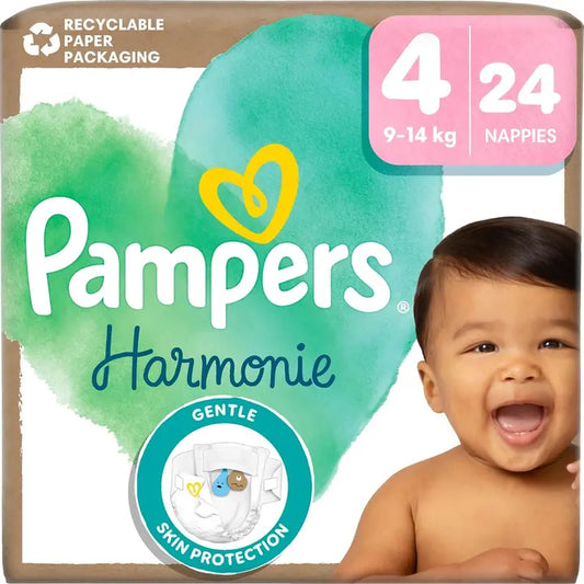 Pampers Harmonie S4 9-14 kg 24kpl vaippa｜Pampers Harmonie S4 9-14公斤24片尿布