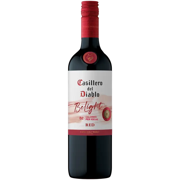 Casillero del Diablo Belight Red 8 % punaviini 0,75 l lasipullo｜Casillero del Diablo Belight Red 8% 红饮料 0.75 升玻璃瓶