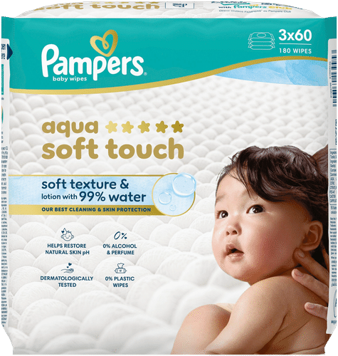Pampers 和谐水润3x60片清洁湿巾