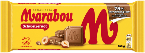Marabou Schweizernöt巧克力板 160g
