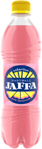 Hartwall Jaffa Pink Lemonade Sokeriton virvoitusjuoma 0,5 l
