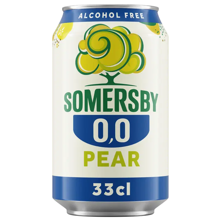 Somersby Pear alkoholiton päärynäsiideri 0,0 % tölkki 0,33 L｜Somersby 梨0度梨苹果饮品 0.0% 罐装 0,33 L