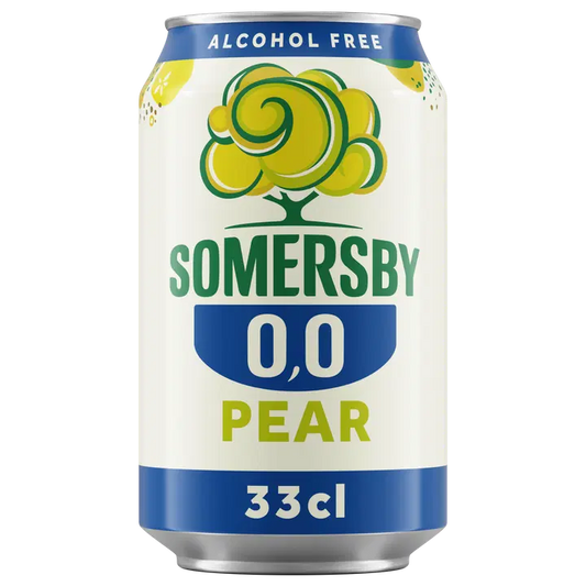 Somersby Pear alkoholiton päärynäsiideri 0,0 % tölkki 0,33 L｜Somersby 梨0度梨苹果饮品 0.0% 罐装 0,33 L