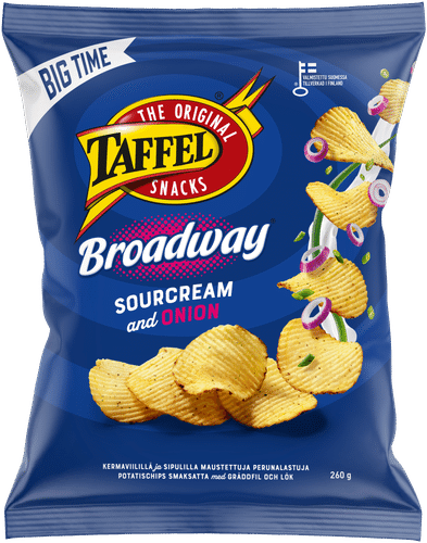 Taffel Broadway酸奶油洋葱味薯片 260g