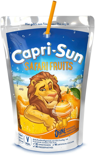 Capri-Sun 200ml Safari果汁饮料吸管汁