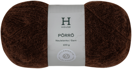 House 马海毛-羊毛-腈纶线 Pörrö 100g 棕色 1182