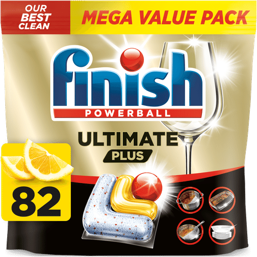 Finish Ultimate Plus 柠檬味洗碗块 82kpl