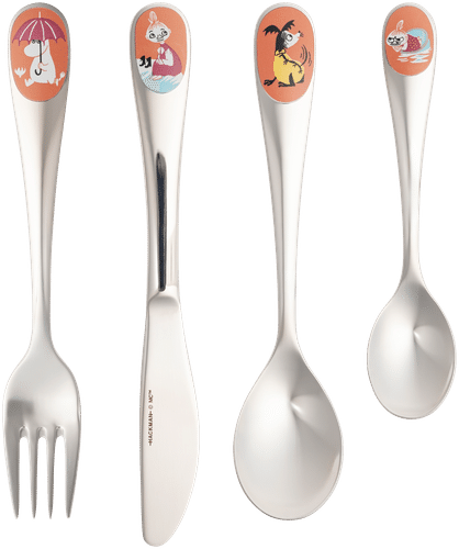 Moomin 姆明儿童餐具套装 伞下