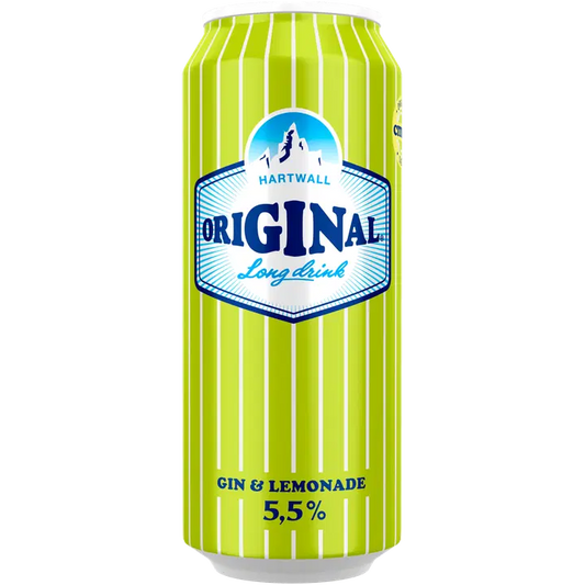 Hartwall Original Long Drink Lemonade 5,5% 0,5 l｜Hartwall Original Long Drink 柠檬水 5.5% 0,5 l