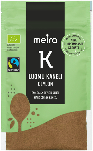 Meira Luomu jauhettu kaneli Ceylon Reilu kauppa 22g