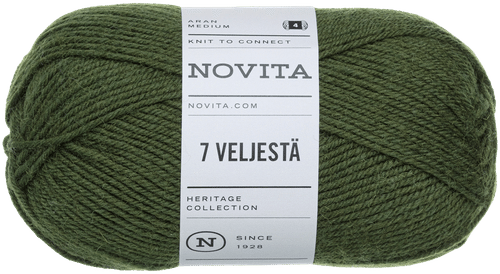 Novita 7 Veljestä 毛线 100克 云杉林 391
