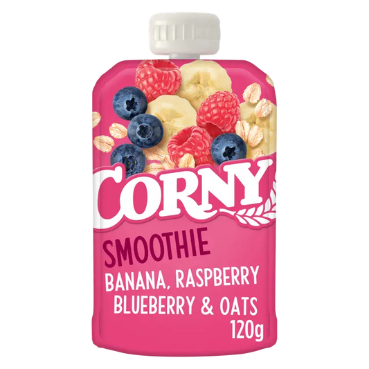 Corny Smoothie banaani, vadelma, mustikka & kaura 120g｜Corny 香蕉、覆盆子、蓝莓和燕麦冰沙 120g