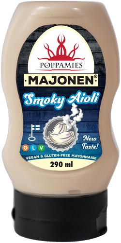 Poppamies 烟熏蒜香蛋黄酱 290ml｜Poppamies Majonen Smoky Aioli 290ml
