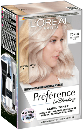 L'Oréal Paris Préférence Le Blonding Platinum Ice 色调霜 1 kpl
