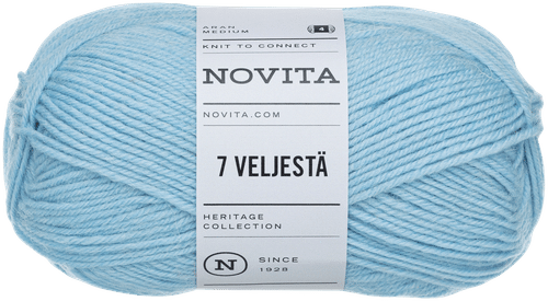 Novita 7 Veljestä 纱线 100克 水滴色 103