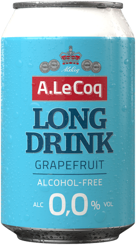 A. Le Coq 西柚无醇长饮 0.0% 0.33升罐｜A. Le Coq Grapefruit alkoholiton lonkero 0,0 % 0,33 l tlk