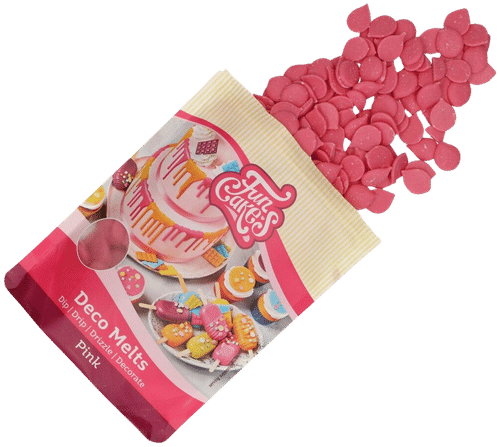 Funcakes decomelts -napit, vaaleanpunainen 250g｜Funcakes 装饰融豆 粉色 250g