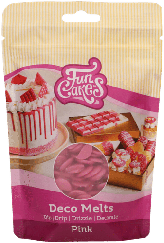 Funcakes decomelts -napit, vaaleanpunainen 250g｜Funcakes 装饰融豆 粉色 250g