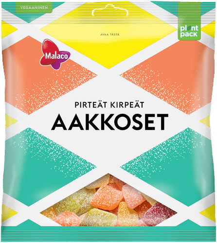 Malaco Aakkoset 清新酸味混合糖果 280g｜Malaco Aakkoset Pirteät Kirpeät makeissekoitus 280g