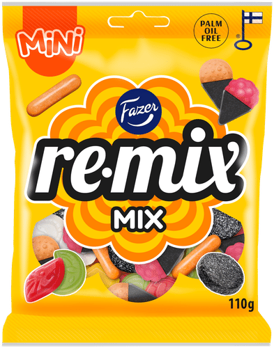 Fazer Remix Mini Mix 糖果袋 110g｜Fazer Remix Mini Mix karkkipussi 110g