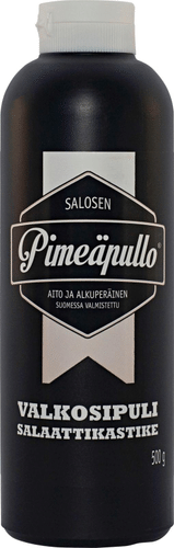 Pimeäpullo 萨洛森黑瓶500克蒜香沙拉酱｜Salosen Pimeäpullo 500g Valkosipulisalaattikastike