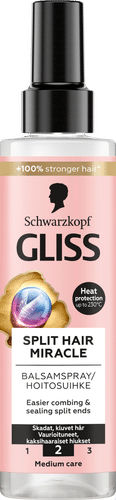 Schwarzkopf Gliss 分叉修复奇迹护理喷雾 200 ml｜Schwarzkopf Gliss Split Hair Miracle hoitosuihke 200 ml