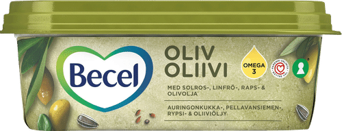 Becel 380克橄榄轻怡38%植物油脂涂抹酱 - 含橄榄油｜Becel 380g Oliivi Kevyt 38% kasvirasvalevite - sisältää oliiviöljyä