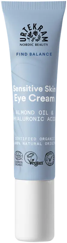 Urtekram 眼霜 无香 敏感肌适用 15ml｜URTEKRAM Eye cream Fragrance Free Sensitive Skin 15ml