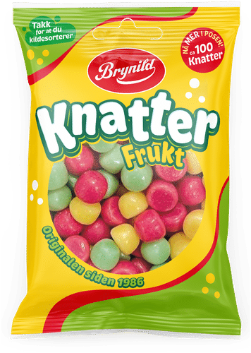 Brynild Knatter 水果糖果粒混合装 80 g｜Brynild Knatter Hedelmä makeisraesekoitus 80 g