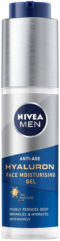 NIVEA MEN 50ml 抗衰老玻尿酸面部保湿凝胶｜NIVEA MEN 50ml Anti-Age Hyaluron Face Moisturising Gel -kasvogeeli