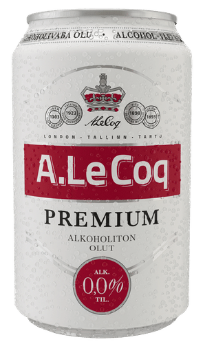 A. Le Coq 无醇麦芽饮料 0.0% 0.33L罐装｜A. Le Coq Alkoholiton 0,0% olut 0,33 l tlk