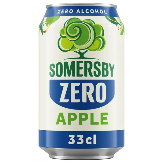 Somersby Apple alkoholiton omenasiideri 0,0 % tölkki 0,33 L｜Somersby 苹果 0度苹果饮品 0.0% 罐装 0,33 L