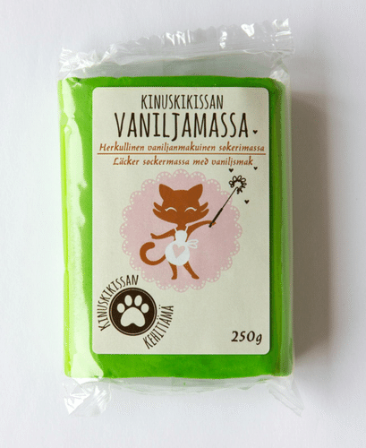 Kinuskikissa Sokerimassa 250g Vihreä｜Kinuskikissa 绿色糖团 250g