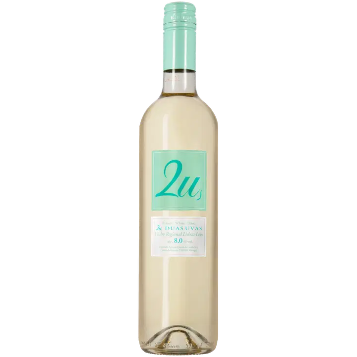 2U Duas Uvas Vinho Regional Lisboa valkoviini 8,0 til-% 75cl plo｜2U Duas Uvas Vinho 里斯本地区白葡萄饮料 8.0 vol% 75cl plo